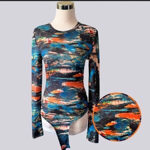 NWT Colorful SHEIN Bodysuit